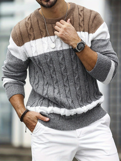 Jesper | Elegant patchwork sweater