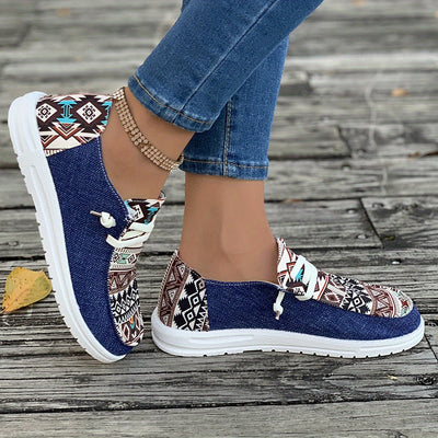 Vibeke | Stilfulde Premium Casual Sneakers med Print