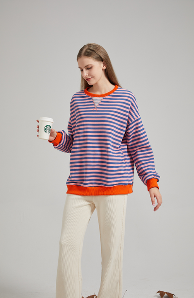 LENA | Oversized stribet sweater