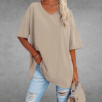 Nikita | Stilfuld Oversized V-Neck T-shirt
