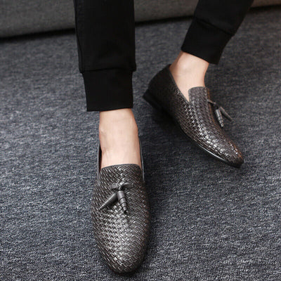 William | Vævede Læder Slip-On Loafers