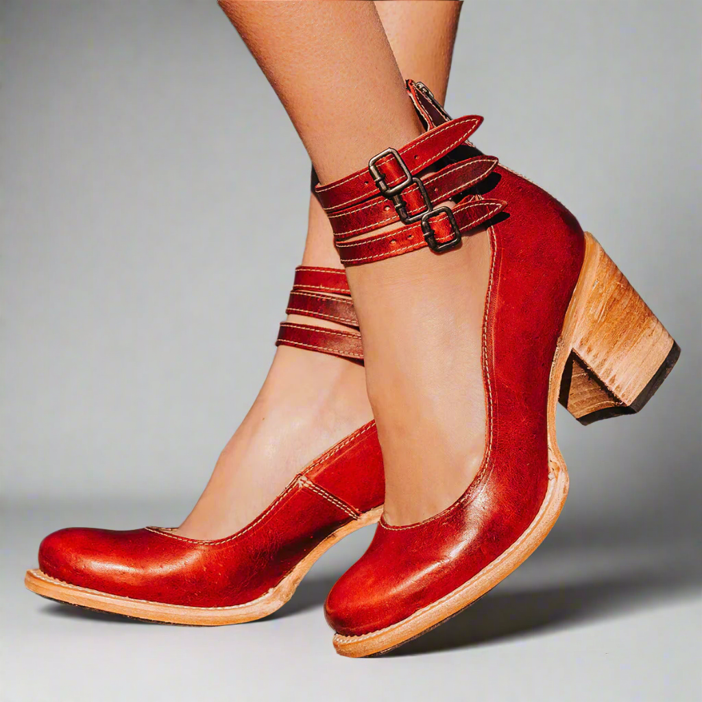 Azadeh | Stilfulde Ankelstøvler med Spænde