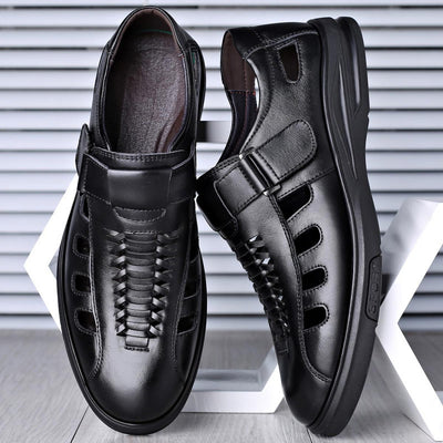 Steffen | Brune Læder Sport Sandaler