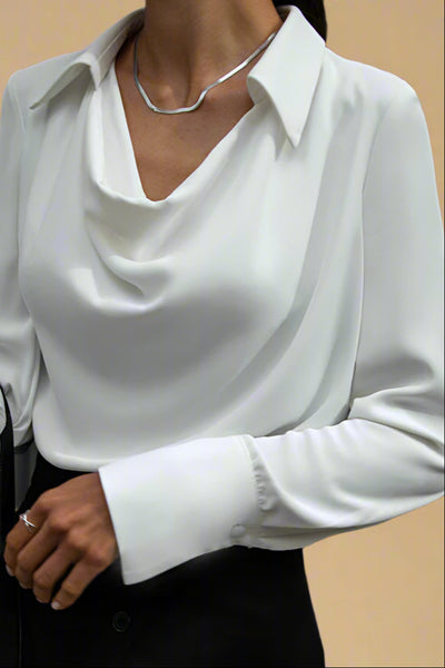 Ida Satinbluse | Tidløs Silhuet med Moderne Glans