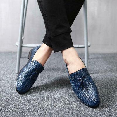 William | Vævede Læder Slip-On Loafers