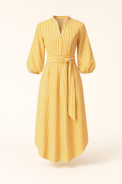 Liv kjole | Stribet elegance og afslappet pasform