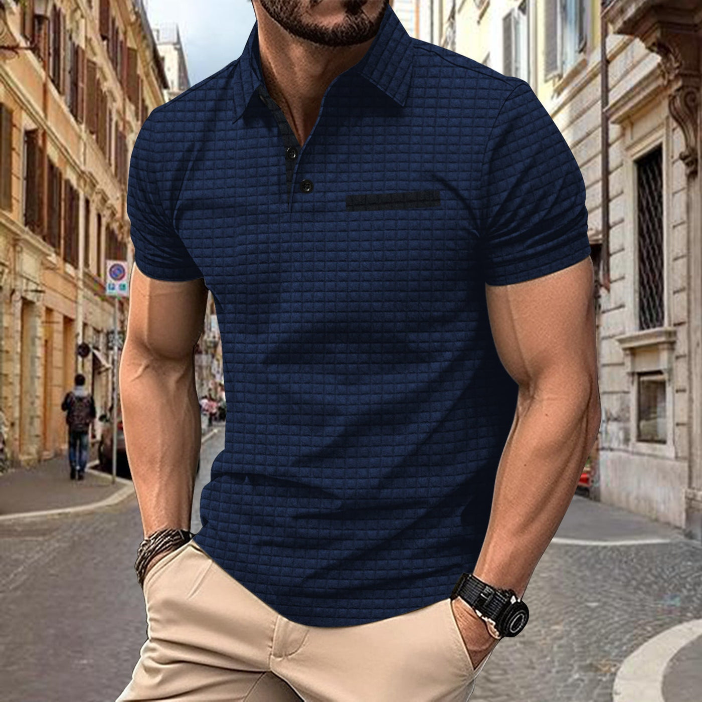Arne™ | Struktureret poloshirt