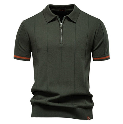 Per™ | Struktur-Zip-Poloshirt
