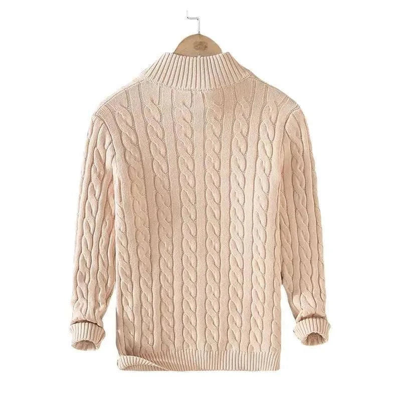 Marco | Sweater med halv lynlås