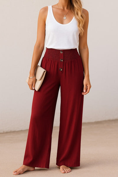 INES | Linnedbukser med høj talje