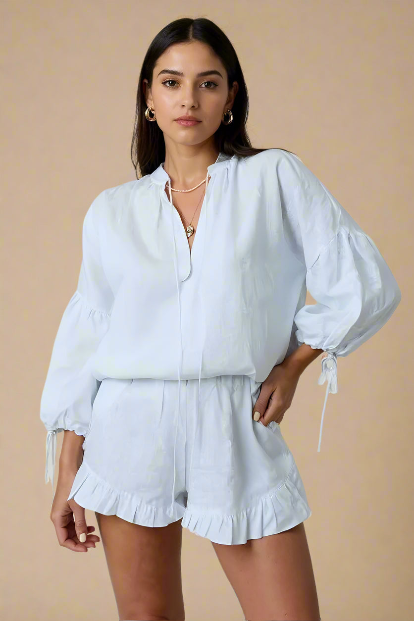 Sæt Lea | Let Sommertøj – Top + Nederdel