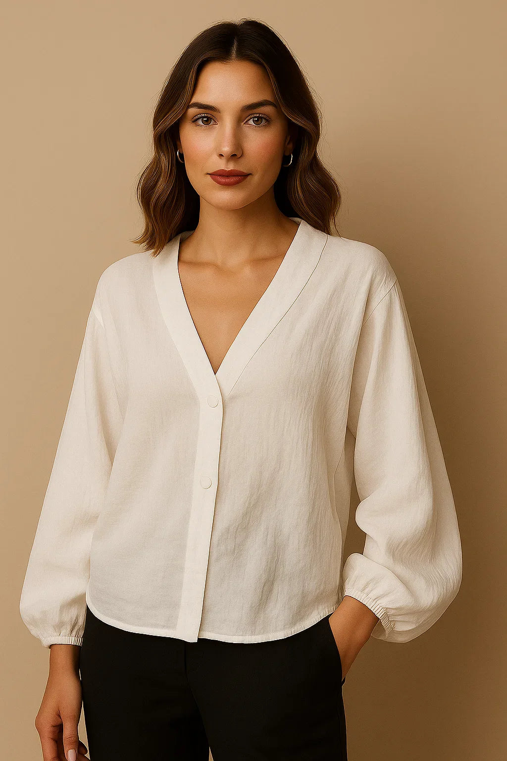 Ellen | Linned Bluse