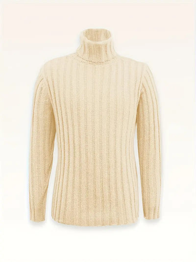 August | Strikket Uldblanding Rullekrave Sweater