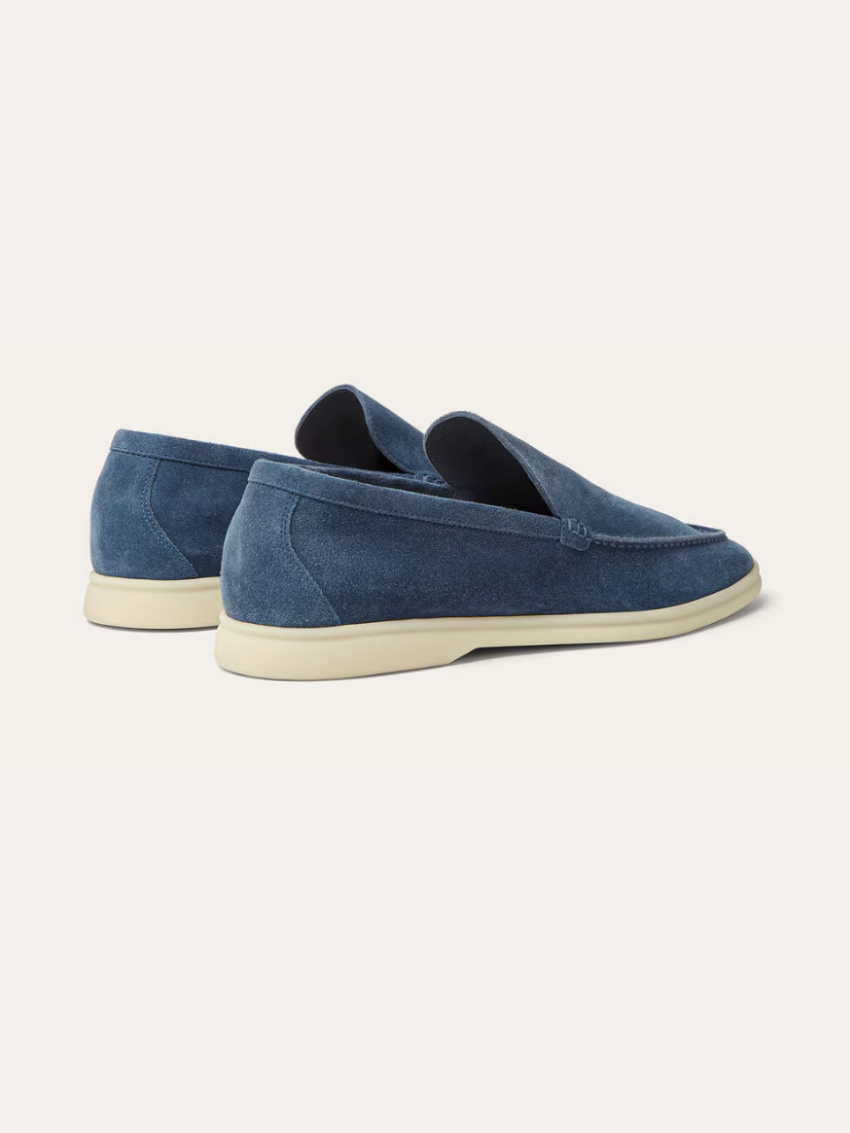 Fins Suede Loafers – Intens Blå