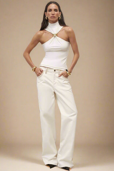 Doria | Top med elegant guldringdetalje