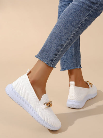 Kathrine™ | Stilfulde Slip-On Sneakers med Kædedetalje
